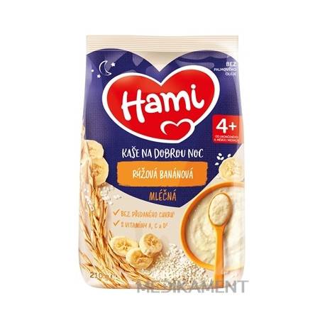 Hami mliečna kaša ryžová banánová na dobrú noc (od ukonč. 4. mesiaca) 210 g