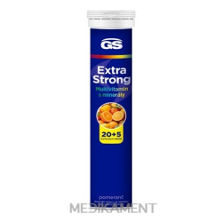 GS Extra Strong Multivitamin s minerálmi šumivé tablety príchuť pomaranč 25 ks