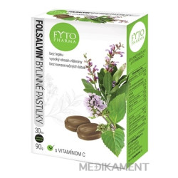 FYTO Folsalvin bylinné pastilky s vitamínom C 30 ks