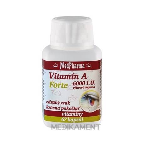 MedPharma Vitamín A 6000 I.U. Forte kapsuly 67 ks