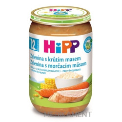 HiPP BIO Zelenina s morčacím mäsom príkrm 220 g