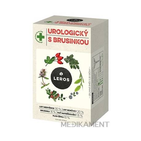 LEROS UROLOGICKÝ ČAJ S BRUSNICOU vrecúška 20 x 1,5 g 