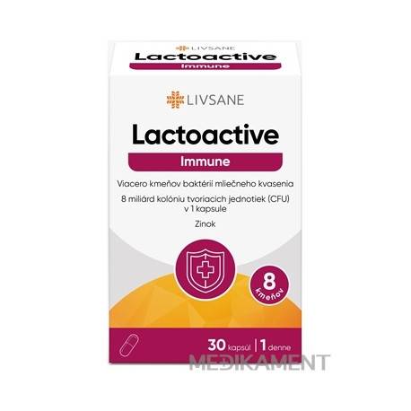 LIVSANE Laktoaktívne kapsuly Immune Zinok kapsuly 30 ks
