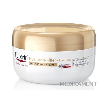 Eucerin HYALURON-FILLER+ELASTICITY Telový krém anti-age 200 ml