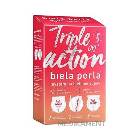 Biela perla Triple action OXI+ systém na bielenie zubov 1 set