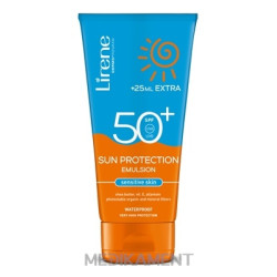 Lirene SUN PROTECTION SPF 50+ sensitive hydratačná emulzia na opaľovanie 175 ml