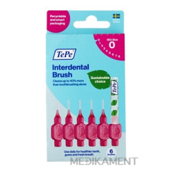 TePe medzizubné kefky 0,4 mm size 0 ružové 6 ks