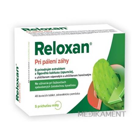 Reloxan žuvacie tablety s príchuťou mäty 48 ks