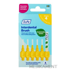 TePe medzizubné kefky 0,7 mm size 4 žlté 6 ks