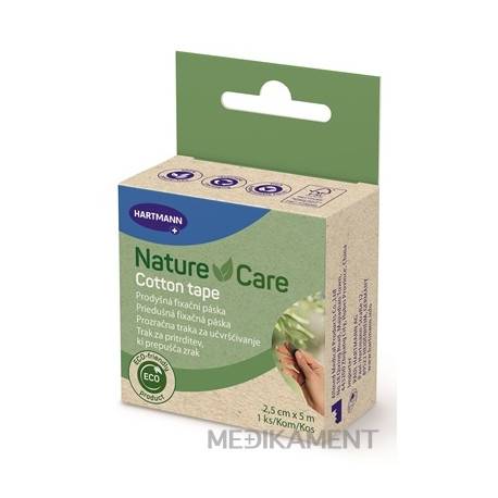 Nature Care Cotton tape fixačná páska 2,5 cm x 5 m 1 ks