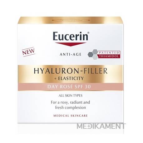 Eucerin HYALURON-FILLER+ELASTICITY Rose SPF30 denný krém 50 ml