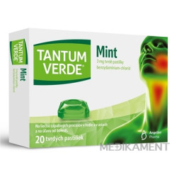 TANTUM VERDE Mint pas ord 3 mg pastilky 20 ks