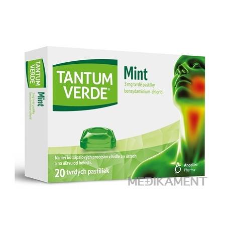 TANTUM VERDE Mint pas ord 3 mg pastilky 20 ks