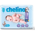 CHELINO T3 detské plienky (4-10 kg) s dermo ochranou 36 ks