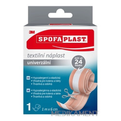 3M SPOFAPLAST č.154 Textilná náplasť univerzálna rýchloobväz 1 m x 6 cm 1 ks