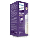 AVENT FĽAŠA Natural Response 260 ml priehľadná cumlík pre podporu rytmu pitia 1m+ 1 ks
