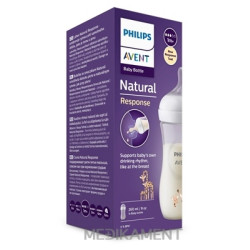 AVENT FĽAŠA Natural Response 260 ml žirafa cumlík pre podporu rytmu pitia 1m+ 1 ks