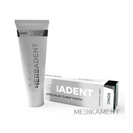 HERBADENT SONIC Špeciálna zubná pasta bylinná 75 g