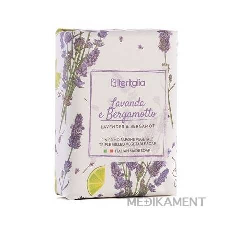 Iteritalia Rastlinné mydlo Levanduľa a Bergamot 125 g