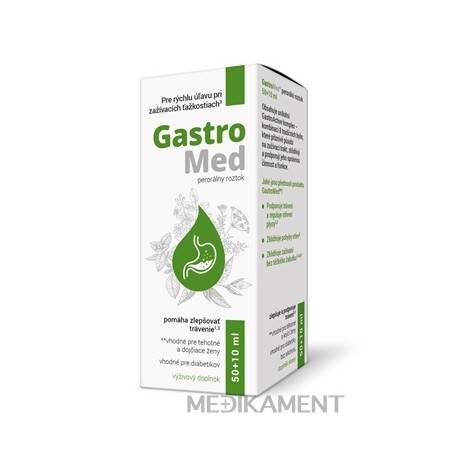 GastroMed perorálny roztok 60 ml GastroMed perorálny roztok 60 ml