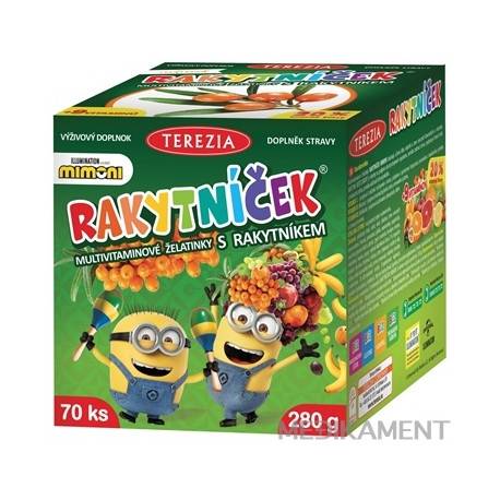 TEREZIA RAKYTNÍČEK multivit.želatínky s rakytníkom MIMONI 70 ks