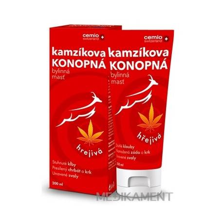 Cemio Kamzíkova konopná masť hrejivá (inov.2023) 200 ml