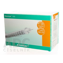 BB OMNICAN INZ. STRIEKAČKA 100 objem 1 ml, ihla 0,30 x 12 mm, 100 ks