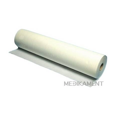 VIDRA Papier na operačný (vyšetrovací) stôl 50cm x 46m biely, dvojvrstvový 1ks