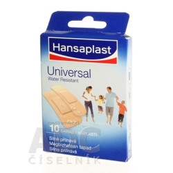 HANSAPLAST Universal Water resistant vodeodolná náplasť 1x10 ks