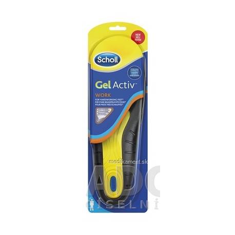 Scholl Gelové vložky do topánok Work - Muži (GelActiv) 1 pár