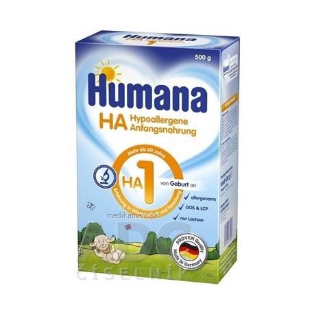 HUMANA HA 1 plv (od narodenia) 1x500 g