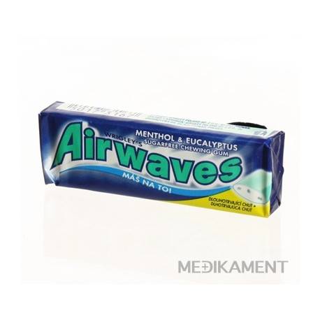 Airwaves MENTHOL & EUCALYPTUS dražé žuvačky 10 ks