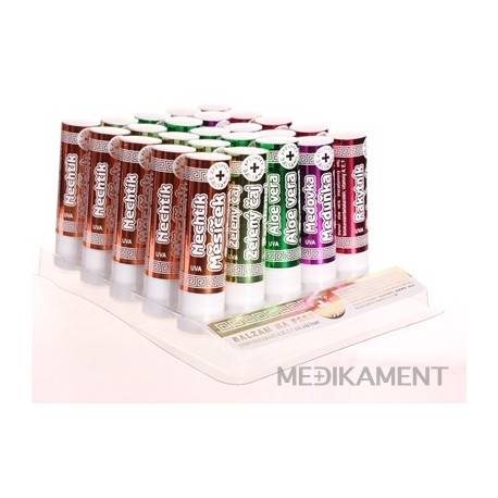 Bylinný panthenol UV Lip Stick PACK balzam na pery 25 ks