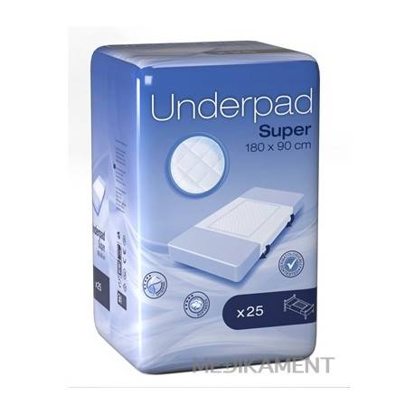 amd Underpad with flaps Super podložka pod pacienta 180 x 90 cm nasiak. 1800 ml 25 ks