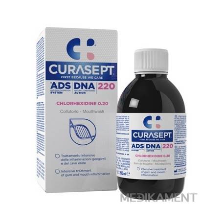 CURASEPT ADS 220 DNA 0,2% ústna voda 200 ml