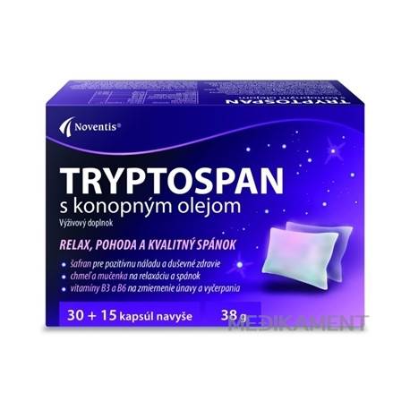 Noventis TRYPTOSPAN s konopným olejom kapsuly 45 ks