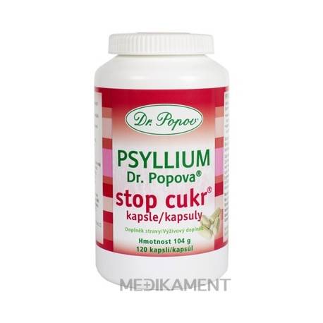 DR. POPOV PSYLLIUM STOP CUKR kapsuly 120 ks