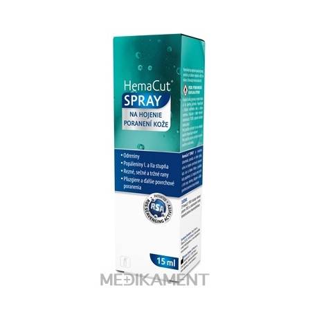 HemaCut SPRAY sprej na hojenie poranení kože 15 ml