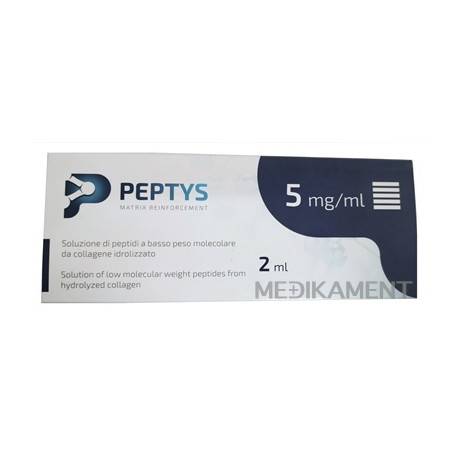 PEPTYS 5 roztok hydrolyzovaného kolagénu 5 mg/ml injekcia pedplnená 2 ml