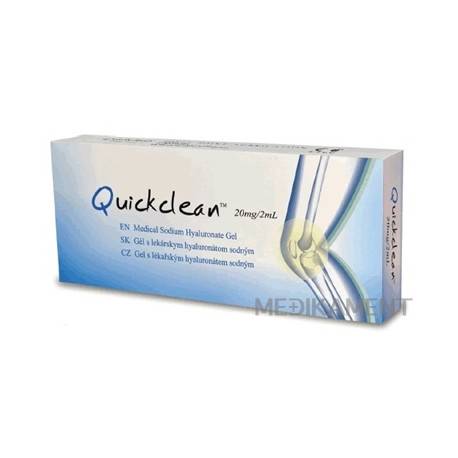 Quickclean 20 mg Gél s hyaluronátom sodným v predplnenej injekčnej striekačke 2 ml