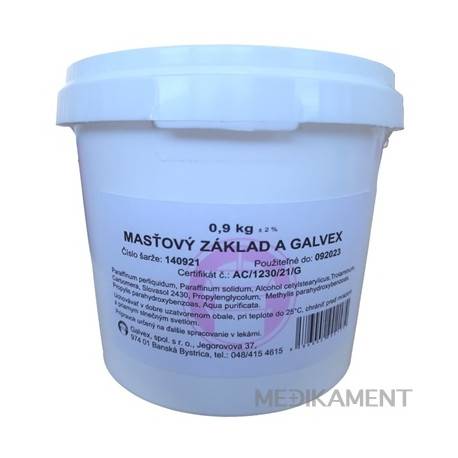 Galvex MASŤOVÝ ZÁKLAD A masť 900 g