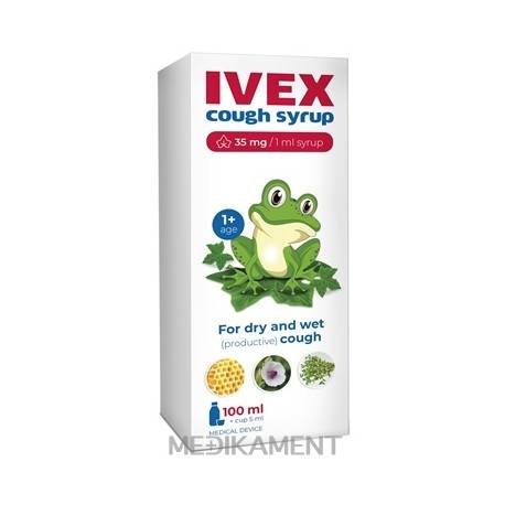 IVEX sirup na kašeľ na suchý a produktívny 100 ml