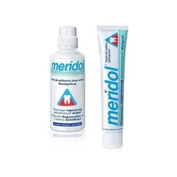 MERIDOL SADA ÚSTNEJ HYGIENY zubná pasta 75 ml + ústna voda 400 ml 1 set