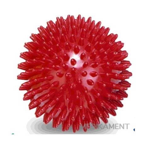 GYMY MASÁŽNA LOPTIČKA - ježko 9 cm červená priemer 9 cm 1 ks