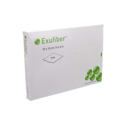 Exufiber Ag+ 20 x 30 cm krytie na rany hydrovláknité so striebrom 5 ks