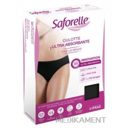 Saforelle CULOTTE ULTRA ABSORBANTE 44 menštruačné nohavičky čierna farba 1 ks Saforelle CULOTTE ULTRA ABSORBANTE 44 menštruačné nohavičky čierna farba 1 ks