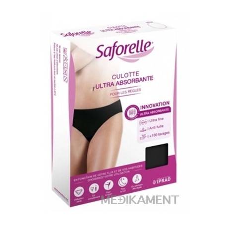 Saforelle CULOTTE ULTRA ABSORBANTE 44 menštruačné nohavičky čierna farba 1 ks