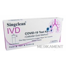 Singclean COVID-19 Test Kit antigénový výterový nazálny test 1 ks