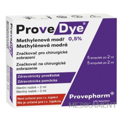 ProveDye 0,5 % roztok metylénovej modrej 5 x 2 ml