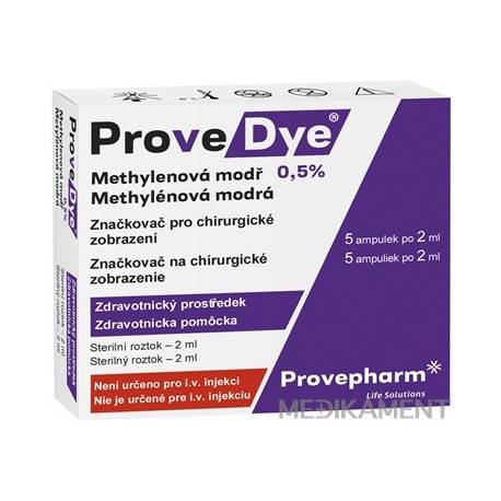 ProveDye 0,5 % roztok metylénovej modrej 5 x 2 ml